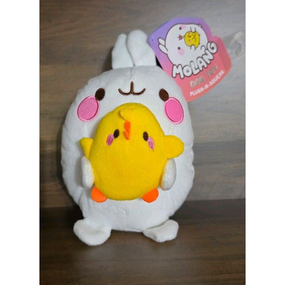 MoLang Dog Toy Plush-N-Squeak MoLang Official Merchandise NWT